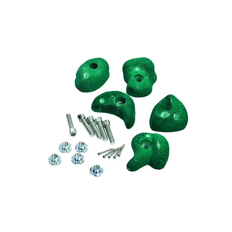 Dark Green Climbing Stones Grips Set of 5 Pieces +
