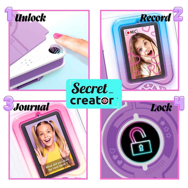 Secret Creator Secret Video Journal, Record Creative Video Diary Entries,