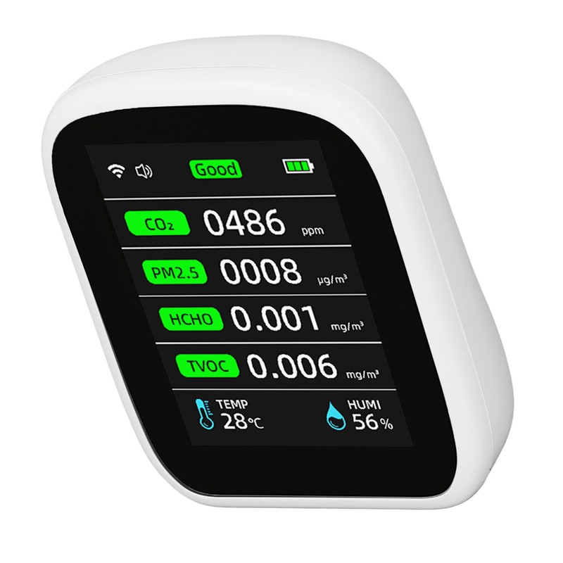Air Quality Monitor Portable WiFi Accurate PM2.5 CO2 TVOC HCHO