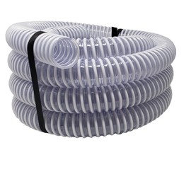 Sealproof 1.5" Pool Filter Pump Connection Hose for Above Ground Pools, 20 FT x 1-1/2 Inch Premium Quality Kinkproof PVC, Made in USA | Cut to Desired Length, Includes 4 Hose Clamps