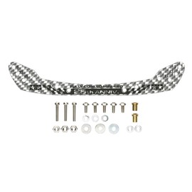 Tamiya 95124 Mini 4WD Limited Edition HG Carbon Front Stay (0.06 inch (1.5 mm) / Silver Full Cowl Mini 4WD 25th Anniversary