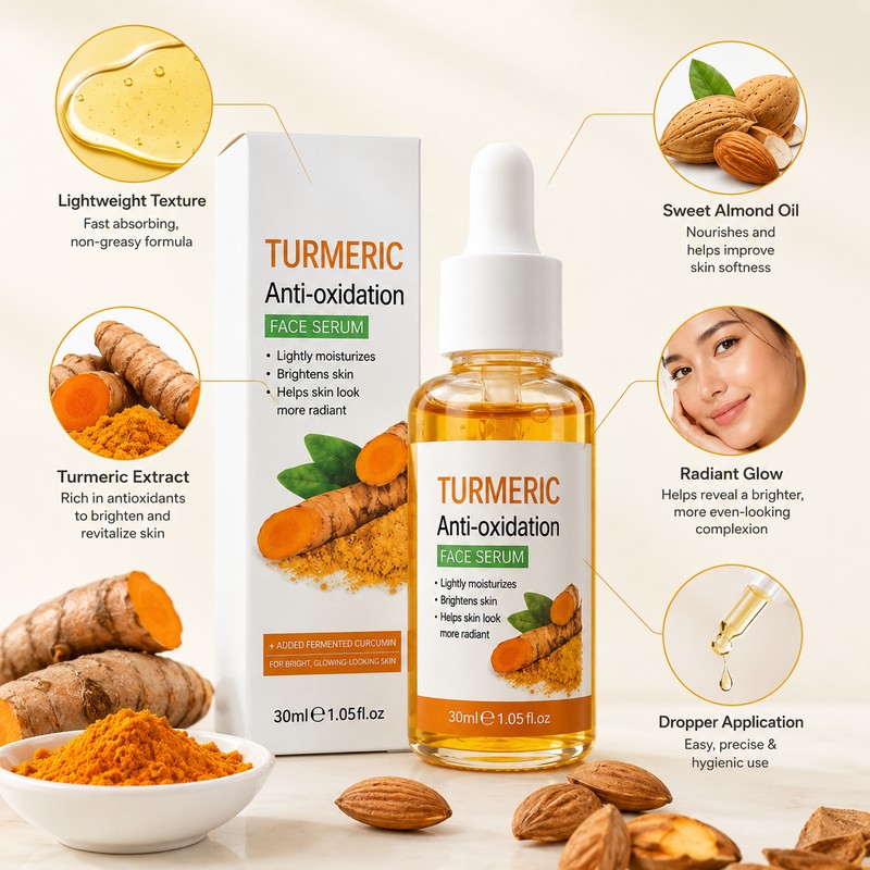 Turmeric Face Serum for Glowing Skin – Brightening Facial Oil