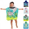 Kids' Dinosaur Hooded Bathrobe - Absorbent Cartoon Cloak Bath Towel for Babies Beach19 Two Alpacas+60*60 4ea
