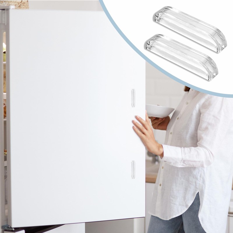 FarBoat 10Pcs Acrylic Pull Plastic Handles 30mm/1.2inch Mini Transparent Hardware