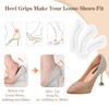 EACOZY Heel Grips, Clear Shoe Heel Inserts, Heel Cushion Pads