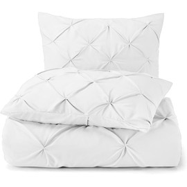 Cotton Delight Heavy Quality King Pillow Sham Set of 2 White Pinch Pleated Pillow Shams 600TC 100% Organic Cotton White Pillow Shams Gorgeous Pinch King Size 20x36 Decorative Pillow Shams