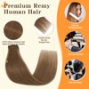 tesshair Clip in Hair Extensions Real Human Hair Remy Single