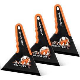 WRAPXPERT Window Tint Tools Window Tint Squeegee Tool Triangle Squeegee with Short Handle, Corner Squeegee Tools Small Scraper for PPF, Car Wrapping, Window Film Installation, 3 Pcs