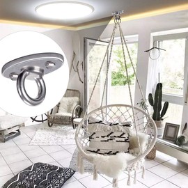 2800 lbs Capacity Wall Ceiling Mount Bracket for Suspension Strap Trainer, Suspension Kit for Yoga Swing, Hanging Hardware for Battle Ropes, Woss Suspension, Olympic Rings, Gym Accessories SELEWARE