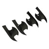 4PCs Car Exterior Door Handle Bowl Protector Glossy Black Cup