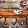 COSTWAY Round Dining Table for 4, 40 inch Kitchen Table
