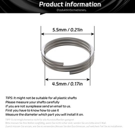 CyeeLife Pack of 200 Premium O Rings Made of Metal, Perfect for All 2BA Threads, Dart Accessories
