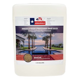 5 Gallons Armasealo Natural Look Paver Sealer - for Natural Stone, Pavers, & Concrete Surfaces - Made in USA