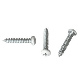 #8 x 1 White Pan Head Metal RV Screws | Phillips Drive | 1 Inch RV Interior/Exterior Screws | Factory Finished Look (50 Pack, White)