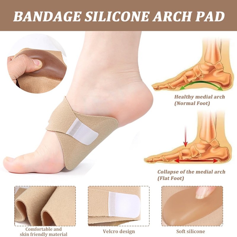 Gel-Fußgewölbe Einlegesohlen, Orthopädische Einlegesohlen, Plantarfasziitis Einlagen, Einlegesohlen Orthopädisch