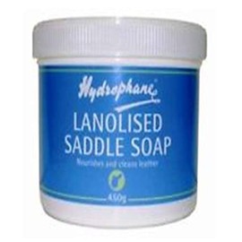Hydrophane Leather Care Hydrophane Lanolised Saddle Soap 450 Gram Tub