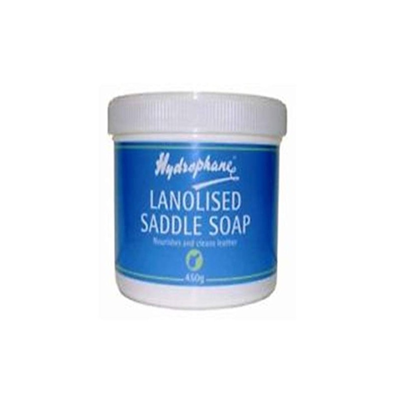 Hydrophane Leather Care Hydrophane Lanolised Saddle Soap 450 Gram Tub