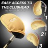 Golf Iron Head Covers Numbers Synthetic Leather Headcover Deluxe Value