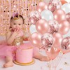Balloons Birthday Decoration Set, Rose Gold Birthday Decoration Happy Birthday