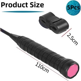 Fabselection 5 x Anti-Slip Tennis Badminton Squash Racquet Over Grip Tape Overgrip Sweatband
