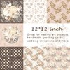 28 Sheets Scrapbook Paper, 12"X12" Inch Floral Scrapbook Paper 160gsm