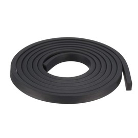 sourcing map Solid Rectangle Rubber Seal Strip 5mm Wide 3mm Thick, 1 Meter Long Black