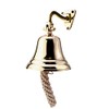 NKlaus 11575 Ship Bell Brass Gold with Wall Bracket and