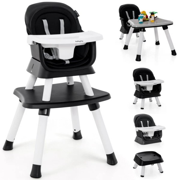 Costway 6 in 1 Convertible Baby High Chair & Booster