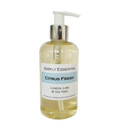 Simply Essential Citrus Fresh Massage Oil with Lemon, Lime & Tea Tree 250ml Refreshing & Uplifting