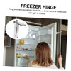 Operitacx 2pcs Zinc Alloy Freezer Door Hinges Replacement Kit for