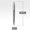 PARKER Jotter Gel Pen, Premium Oxford Grey Pinstripe, Medium Nib