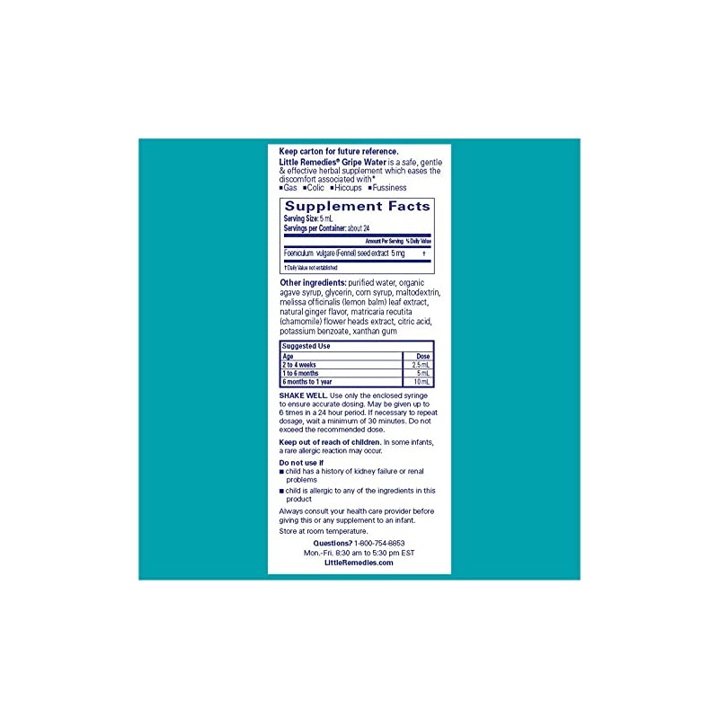 Little Remedies Tummys Gripe Water Fluid Ounce