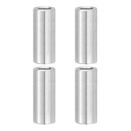 PATIKIL 4 Pcs Stainless Steel Spacers, 8mm ID x 12mm OD x 25mm Height 304 Stainless Steel Bushing Screw Standoff Unthreaded Round Spacer for 5/16"M8 Screws Bolts Nuts