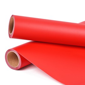 Prime Vinyl Vinyl Film Plotter Red - 30.5 cm x 335.5 cm Matt Red Permanent Plotter Film Vinyl Rolls for Cups, Windows, Home Decor