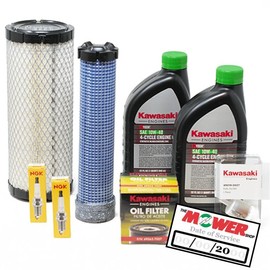 The Mower Shop Tune Up Kit for FX Series Engines Featuring Air Filter 11013-7044/11013-7045 and Oil Filter 49065-0721 (99969-6527)