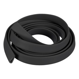 sourcing map U Channel Edge Trim, 6.5ft Length Rubber Guard Seal Strip Edge Protector Fit for 1-3mm Edge, (9/32" W x 43/64" H) Black