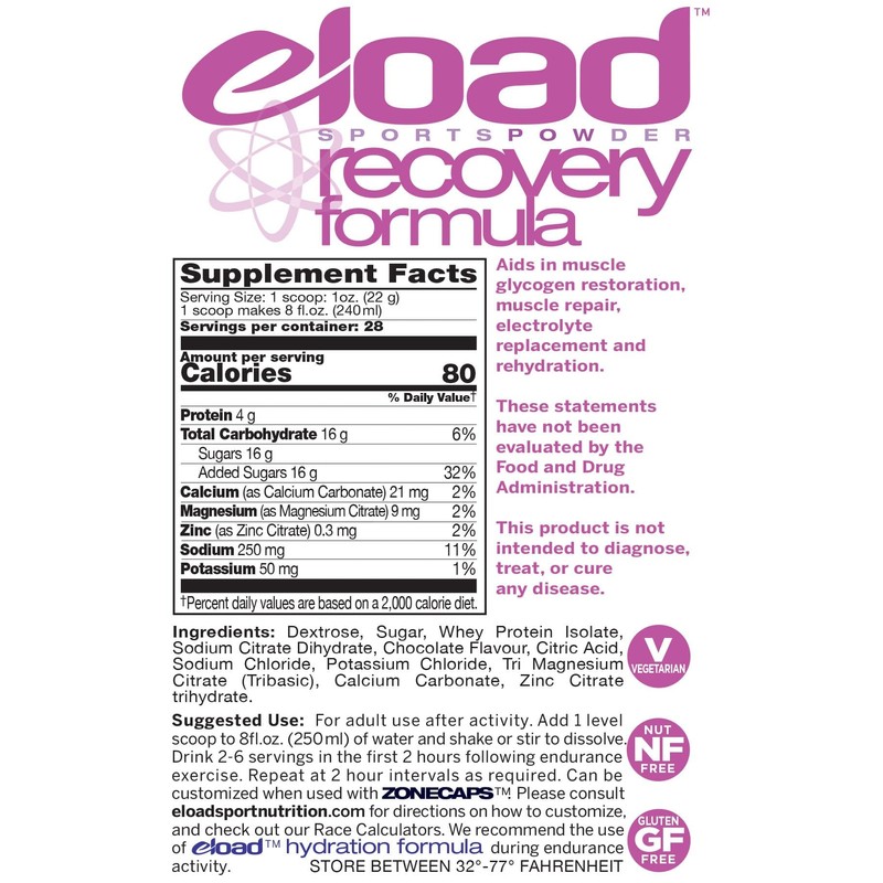Eload Eload Canadian-Made Recovery Electrolyte Powder Drink Mix with Natural