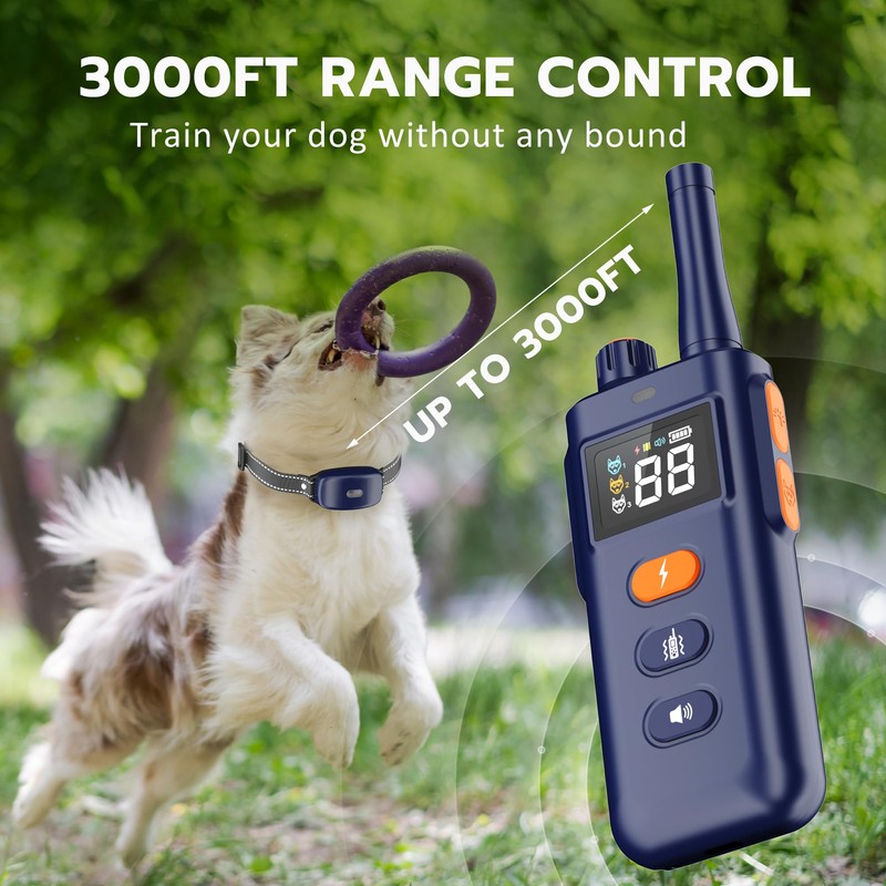 HomeTails Dog Shock Collar with Remote Control - 3000Ft Dog