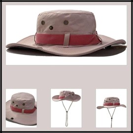 White Fang CZ713 Women's Bucket Hat, Hat, Sun Protection Function, Outdoor Fashionable,, Black, Free size