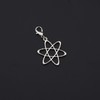 CHOORO Atom Pendant Zipper Pull Atheist Symbol Jewelry Scientific Jewelry