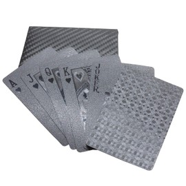 Playing Cards Golden Black Gorgeous Cards Plastic Luxury Poker Casino Magic Millionaire Party Table Game (Black/Geometric) PR-PLAYCARD-BKGEO