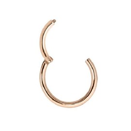 Ringe Piercing Clicker Real 585 Rose Gold Rose Gold Diameter 8 mm Intimate Helix Septum Tragus Conch Extravagant Exclusive 41001-8, Gold