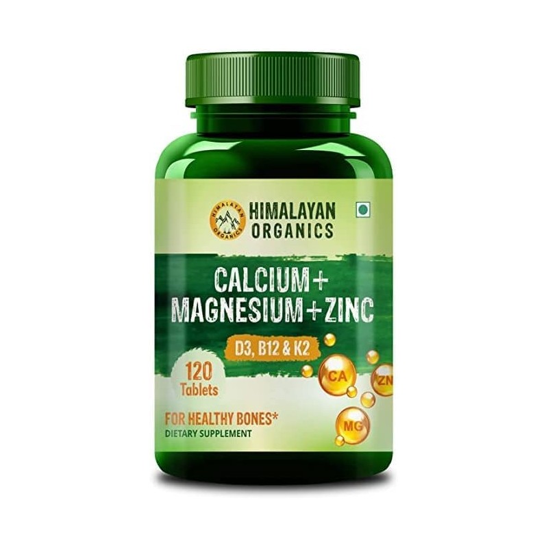 Generic Pub Calcium Magnesium Zinc Vitamin D3 & B12-120 Vegetarian