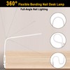 CGBE Nail Light for Desk: 360° Adjustable Nail Lamp for
