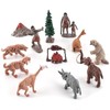 Bekecidi 12 Pieces Primitive Human Models and Realistic Wild Animals