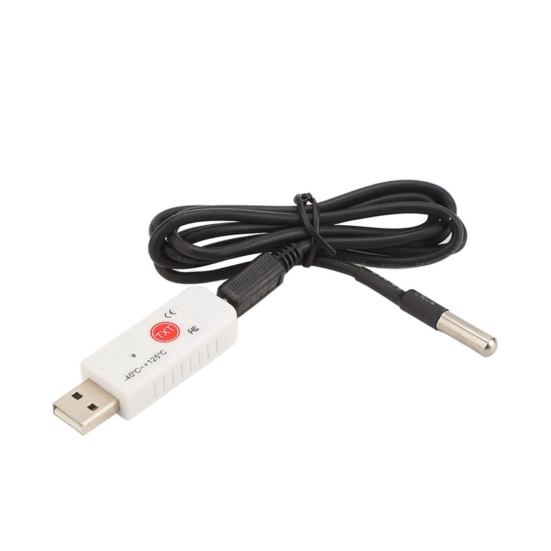 USB Computer Thermometer, Dual Temperature Sensor Logger Ambient Temperature Monitoring