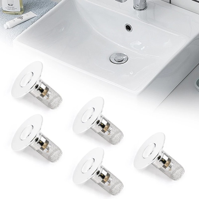 T T-ABC Universal Bathroom Sink Stopper Drain Strainer Pop Up