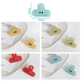 Clips, Set of 8, Acrylic Clips, Cute Student Clips, Document Organizer, Clips, Stationery, Student Supplies, Office Supplies, Surface Protective Film