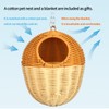 HardcorePet Sugar Glider Hammock, Acorn Shaped Bird Bed with Supporting