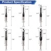 Devvicoo 6PCS Square Hole Drill Bit Set for Mortise and